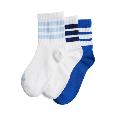 Imagen de adidas RIBBED 3PP SOCKS, calcetines hombre Unisex Niños, white/white/team royal blue,