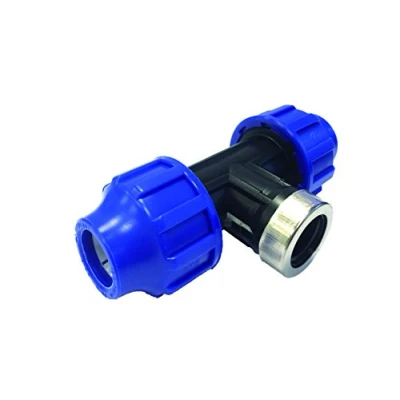 Imagen de S&amp;M Racor Te Rosca Hembra, 7 x 15 5 cm, Color Negro y Azul