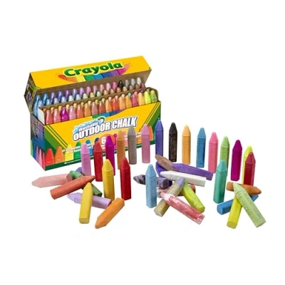 Imagen de CRAYOLA — Tizas de Colores Tamaño Maxi para Dibujar en Asfalto, Variados, Set 64 Unidades, No Tóxico, Apto Niños a Partir 4 Años