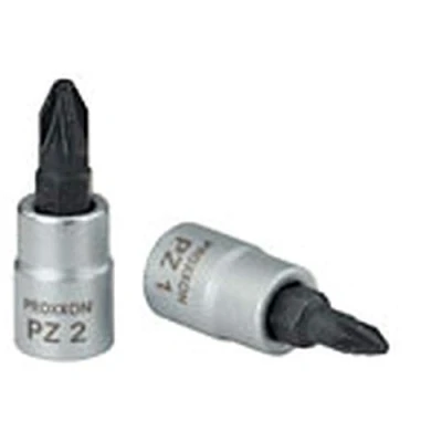 Imagen de Proxxon 23 735 Vaso y Punta Pozidriv de 1/4&quot;, Tamaño PZ 2, Longitud Total 33mm