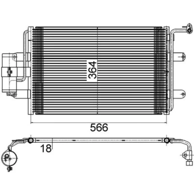 Imagen de MAHLE ORIGINAL AC 180 000S Condensador con secador 538 VOLKSWAGEN: Golf 4, New Beetle Hatchback, 4 Cabrio, SEAT: Leon I Hatchback norauto, oscaro