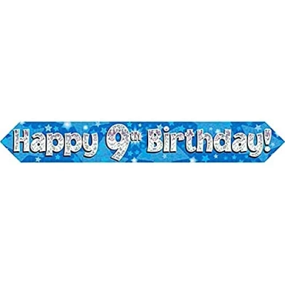 Imagen de Oaktree 624412 &quot;Happy 9th cumpleaños&quot; de cartel, diseño de, rosa