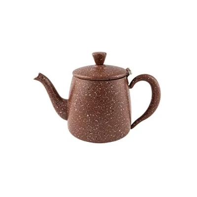 Imagen de Café Olé Tetera Premium, Acero Inoxidable 18/10, Acabado en Grantio Rojo, 18oz, PT 018RG