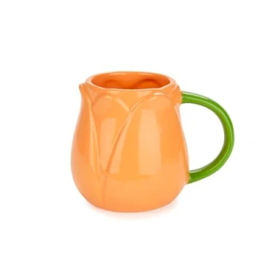 Imagen de Balvi Mug Tulip Color Naranja Taza en Forma de Flor tulipán Cerámica 400 ml