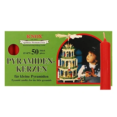 Imagen de Pyramid Candles 14/70 red, 50 pieces
