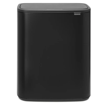 Imagen de Brabantia Cubo de basura, Negro mate, 2 x 30 l
