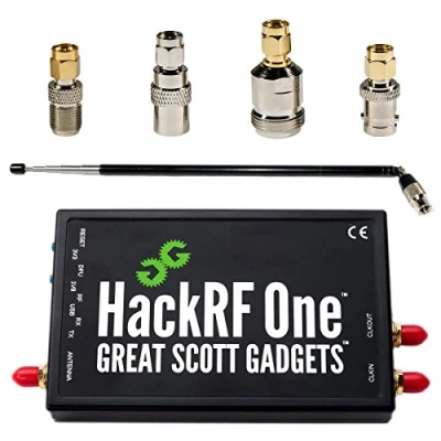 Imagen de Radio Definida por Software (SDR) HackRF One, ANT500 Antena, y Paquete de Adaptador Antena SMA