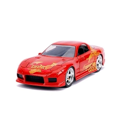 Imagen de Fast &amp; Furious 1:32 Orange JLS Mazda RX 7 Die Cast Car, Toys for Kids and Adults