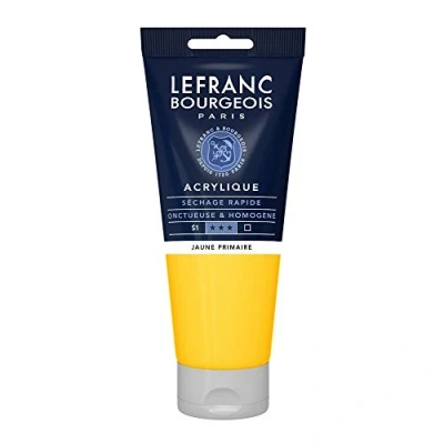 Imagen de Lefranc Bourgeois Acrílico Fine, Amarillo Primario, 200 ml