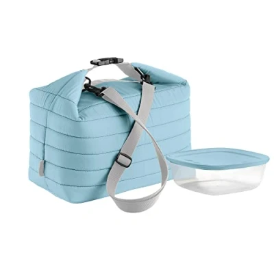 Imagen de Guzzini 032903134 Bolso térmico Grande de Bandolera &#039;On The Go&#039; 30 x 18 h30 cm, Celeste Mate, One Size