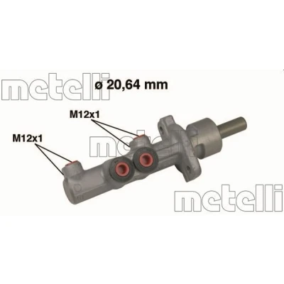 Imagen de METELLI 05 0493 Cilindro Maestro de Freno 20,64 Aluminio SEAT: Ibiza 3, VOLKSWAGEN: Polo IV Hatchback, Berlina, SKODA: Fabia I Hatchback