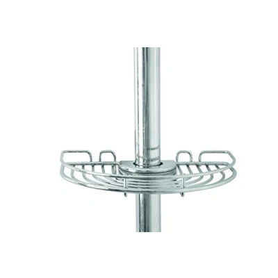 Imagen de Croydex Riser Rail Soap Basket Cesta de jabón Acero Suave Cromado sin óxido fácil Instalar, Inoxidable, 12 x 17 3.5 cm