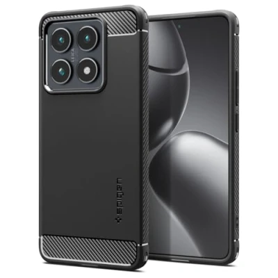 Imagen de Spigen Funda Rugged Armor Compatible con Xiaomi 14T Pro Negro Mate