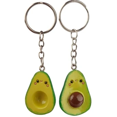 Imagen de PUCKATOR Ensemble 2 Porte clés Kawaii Avocat Llavero, Adultos Unisex, Multicolor (Multicolor), Talla Única