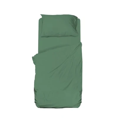 Imagen de hermet Winner Juego de sábanas para Cama Individual, Microfibra, Salvia, sábana encimera, Bajera con Esquinas, Funda Almohada