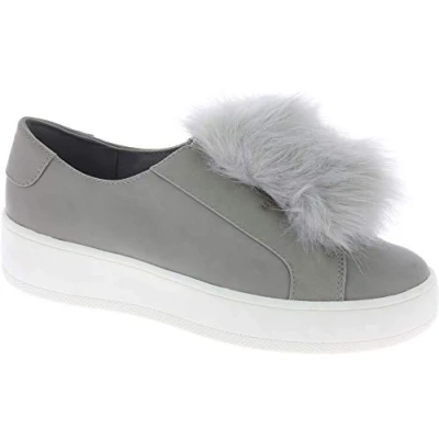 Imagen de Steve Madden Breeze Zapatillas sin Cordones para Mujer en Cuero Gris Falso con Piel Número de Modelo: 91000720 07004 12001 Tamaño: 37 EU