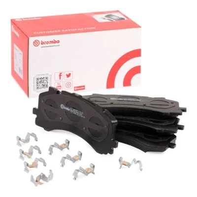 Imagen de BREMBO P 85 170 Juego de pastillas freno preparado para indicador desgaste con accesorios AUDI: Q7, A6 C8 Avant, Q8, VOLKSWAGEN: Touareg III