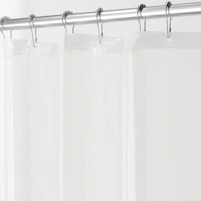 Imagen de iDesign 3.0 Liner Forro para cortina de ducha, cortinas baño antimoho 183,0 cm x fabricadas con PEVA y 12 ojales, transparente