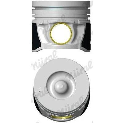 Imagen de NÜRAL 87 430400 10 Pistóns 83 con casquillo para cubo de perno, canal refrigeración, soporte segmento pistón, Biela trapecial