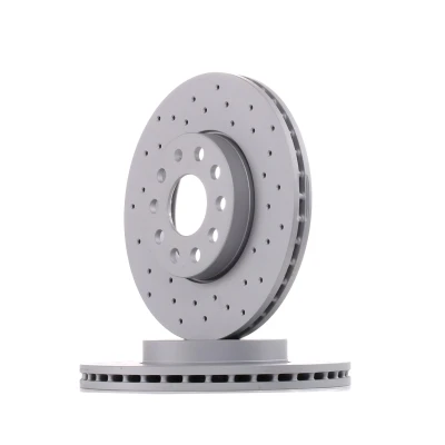 Imagen de ZIMMERMANN SPORT COAT Z 600.3221.52 Disco de freno 288 25 10/5 5 112 ventilación interna, perforado revestido altamente carbonizado VOLKSWAGEN: Golf
