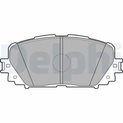 Imagen de DELPHI LP2123 Juego de pastillas freno no preparado para indicador desgaste sin chapa antichirridos accesorios TOYOTA: Yaris II Hatchback
