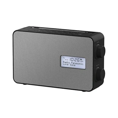 Imagen de Panasonic RF D30BTEG K Dab+ FM Radio, Bluetooth, IPX4, Temporizador De Cocina, Carga Smartphone por USB, Batería y Red Eléctrica, Color Negro