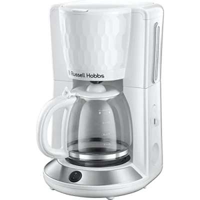 Imagen de Cafetera de goteo ‎ Russell Hobbs ‎27010 56, 1.23 l, 10 Tazas, Jarra cristal, WhirlTech, Blanco
