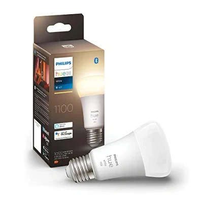 Imagen de Bombilla Inteligente Philips Hue A60 E27, Luz Cálida Regulable, 75 W, Compatible con Alexa y Google Home