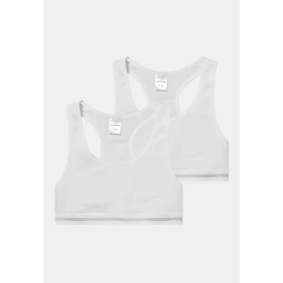 Imagen de Schiesser Organic Cotton 2 PACK Top para niños, Talla: 140, Weiss