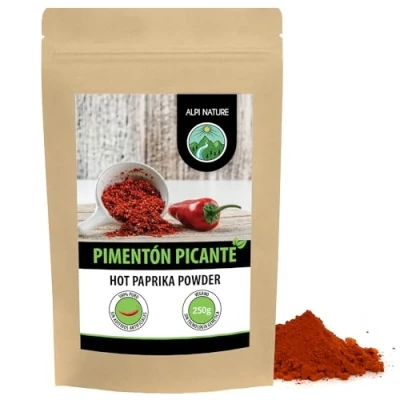 Imagen de pimentón picante (250g), molido caliente, en polvo envases resellables