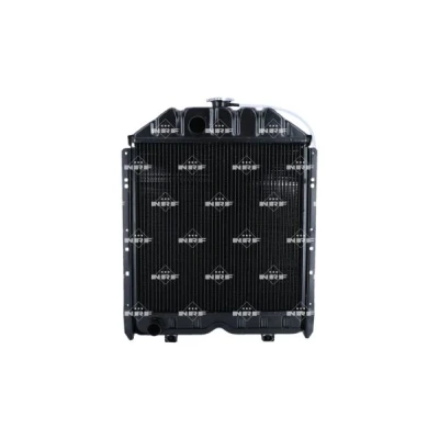Imagen de NRF 530030 Radiador, refrigeración del motor Cobre 445 455 77 con caperuza Aletas soldadas