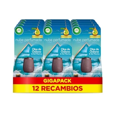Imagen de Air Wick Essential Mist Recambio de Ambientador Difusor Aceites Esenciales con Aroma a Brisa Marina, 12 x 20ml