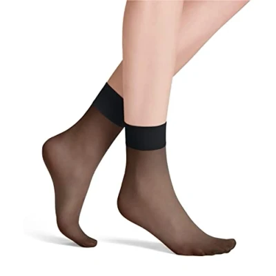 Imagen de FALKE Pure Matt 20 DEN W SO transparente unicolor 1 par, Calcetines Mujer, Negro (Black 3009) nuevo ecológico, 39 42