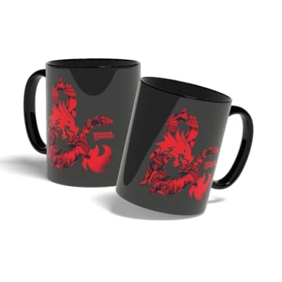 Imagen de Konix Dungeons &amp; Dragons Taza de cerámica 320 ml Motivo Monsters Negro y rojo