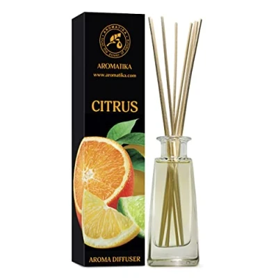 Imagen de Difusor Aromas de Cítricos 100ml Fragancias Duraderas Ambientador Aromático Aroma Fresco Fragancia para Hogar Aromaterapia Reed Diffuser Citrus