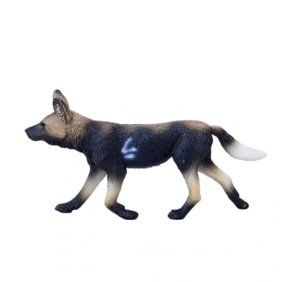 Imagen de MOJO Figura de Juguete Pintada a Mano Realista Perro Africano Pintado