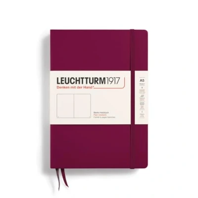 Imagen de LEUCHTTURM1917 359697 Libreta de notas Medium (A5) tapas duras, 251 páginas numeradas, port red, lisa
