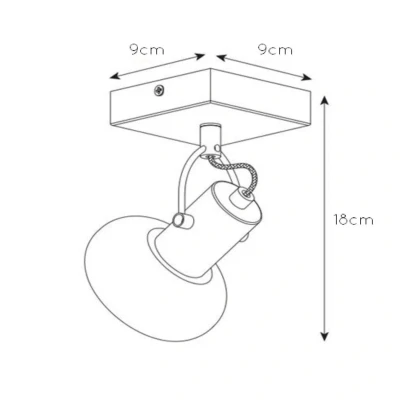 Imagen de Lucide Downlight de techo Madee negro/humo, 1 luz