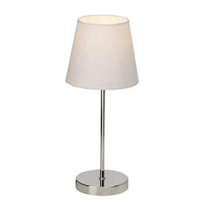 Imagen de BRILLIANT lámpara Kasha de mesa interruptor táctil cromo/blanco 1x D45, E14, 40W, adecuado para lámparas caída (no incluidas) Escala a ++ E Con encendido/a