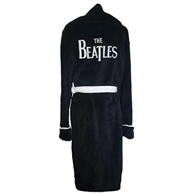 Imagen de The Beatles Unisex Bathrobe: Drop T Logo Small Medium Black