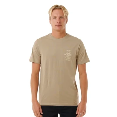 Imagen de Rip Curl Search ICON Camiseta estampada, Hombre, Talla: Medium, Sand dune