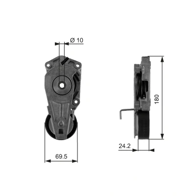 Imagen de GATES FleetRunner Micro V Kit T38405 Polea Tensora MINI: Hatchback