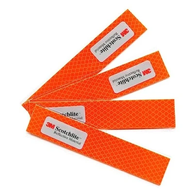 Imagen de Salzmann Diamond Grade Adhesivos Reflectantes y Impermeables para Coches, Motocicletas, Bicicletas Equipado con 3M Scotchlite