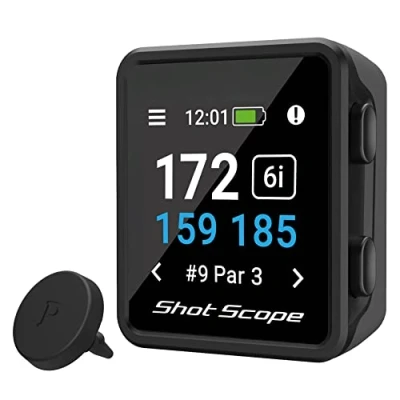 Imagen de Shot Scope H4 GPS de Mano con Seguimiento tiros Distancias Peligro y Green F/M/B Más 36 000 recorridos precargados 100 estadísticas, incluidos los Golpes ganados