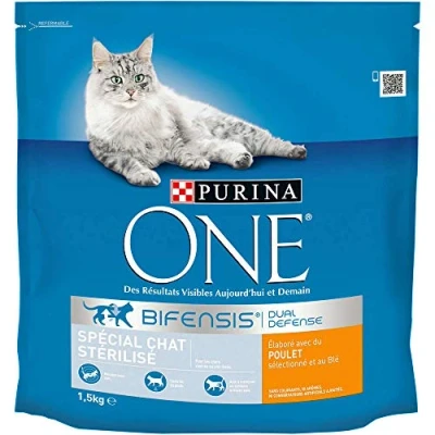 Imagen de Nestlé Purina Petcare One Croquetas Especial Adultos Gatos Estériles Tamaño y Saveur a elegir