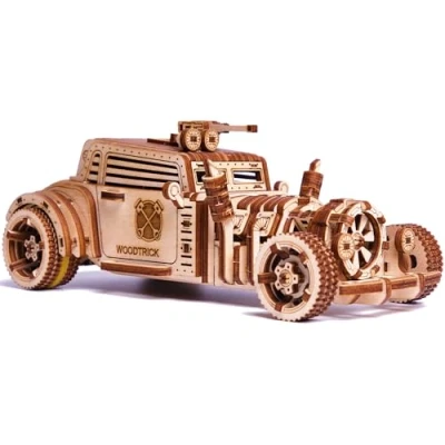 Imagen de Wood Trick Apocalyptic Car 3D Wooden Puzzles Rompecabezas de Madera en para Construir Recorre hasta 8 m Kits Construcción Coches Adultos