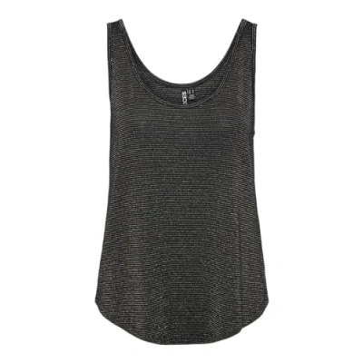 Imagen de PIECES Pcbillo Camiseta sin Mangas Noos BC Tirantes Anchos, Sky Capitan/Detail:Gold Lurex, XL para Mujer