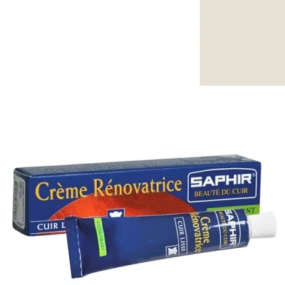 Imagen de SAPHIR Crème Rénovatrice 25 ml Crema Renovadora para Cueros Lisos (Blanco Roto 63)