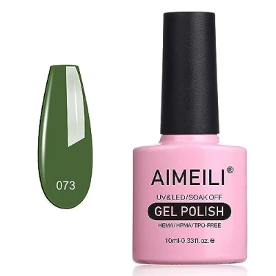 Imagen de AIMEILI Esmaltes Semipermanentes para Uñas Soak Off UV LED De Gel Kale (073) 10ml