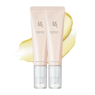 Imagen de Beauty of Joseon Revive Eye Serum con corrector de niacinamida retinamida para bolsas, líneas finas, ojeras y arrugas, cuidado la piel coreano, 30 ml, 1 onza líquida (paquete 2)